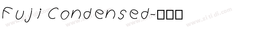 Fuji Condensed字体转换
